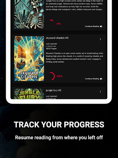 Comic Reader CBR, CBZ & PDF Screenshot 14