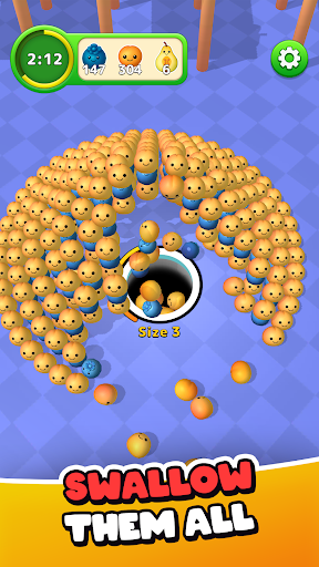 Jelly Hole: Roll & Eat Pals Screenshot 1