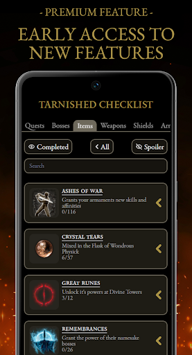 Tarnished Checklist Premium Screenshot 13