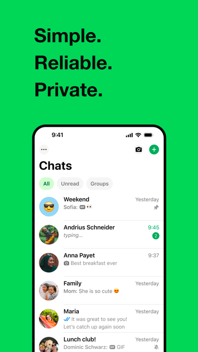 WhatsApp Messenger Screenshot 1