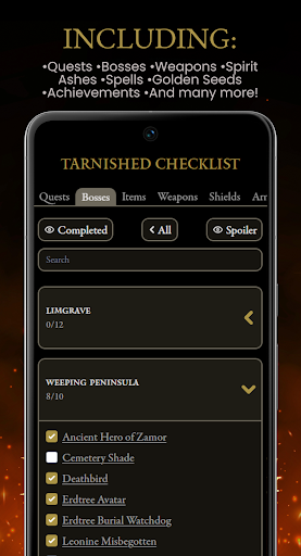Tarnished Checklist Premium Screenshot 11
