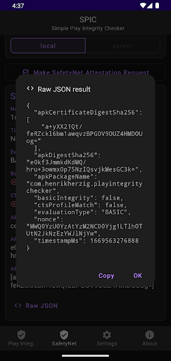 SPIC - Play Integrity Checker Screenshot 6