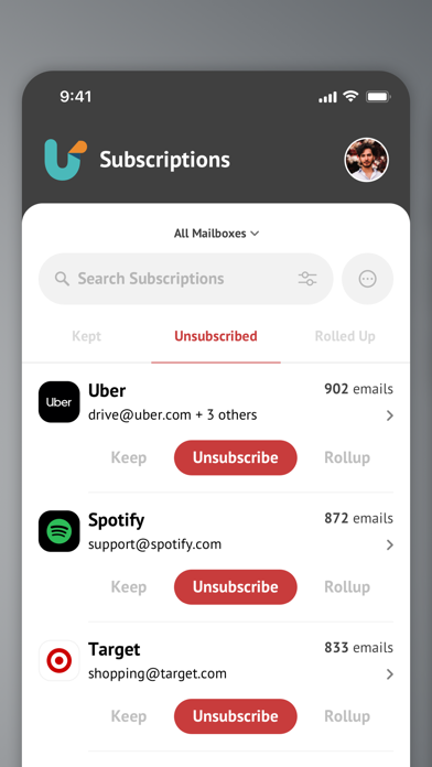 Unroll.Me - Inbox Mail Cleaner Screenshot 7
