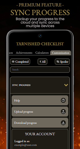 Tarnished Checklist Premium Screenshot 2