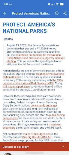 5 Calls: Contact Your Congress Screenshot 2