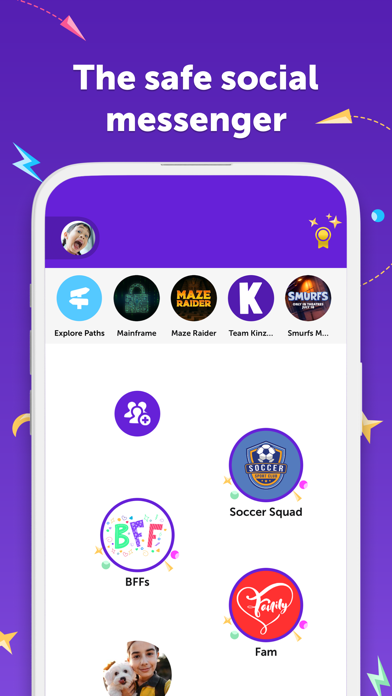 Kinzoo: Fun All-Ages Messenger Screenshot 1