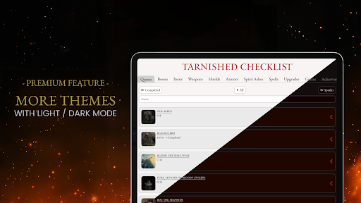 Tarnished Checklist Premium Screenshot 24