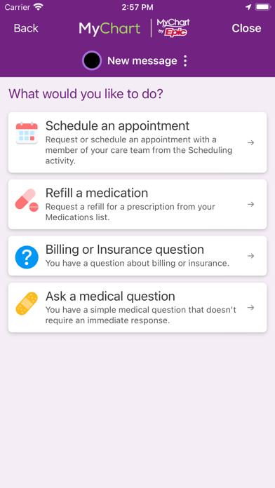 Trinity Health MyChart Screenshot 7