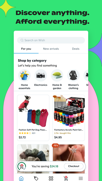Wish: Shop and Save Screenshot 1
