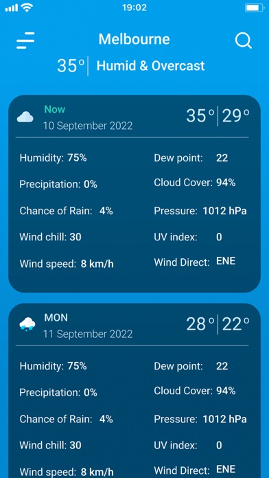 9Weather: Weather forecast Screenshot 4
