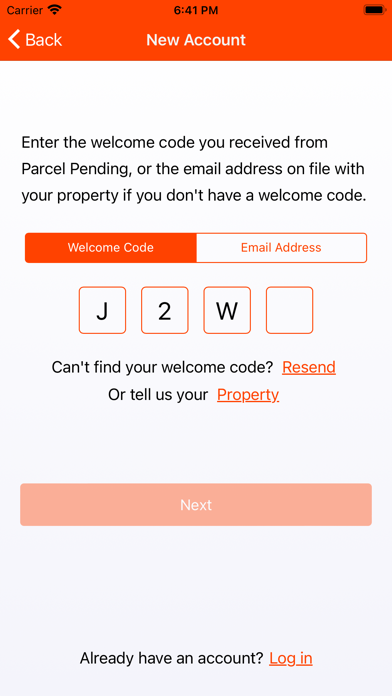 Parcel Pending Screenshot 1