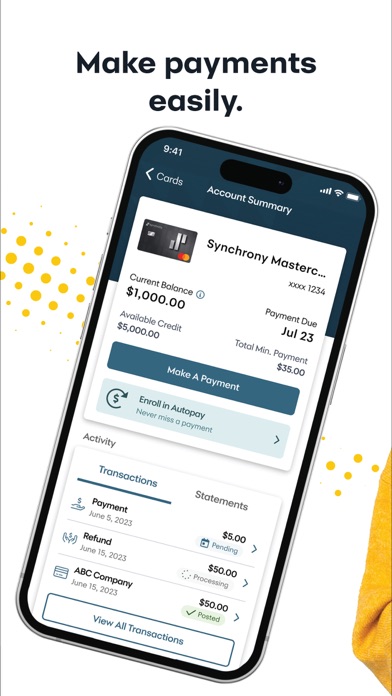 MySynchrony Screenshot 3