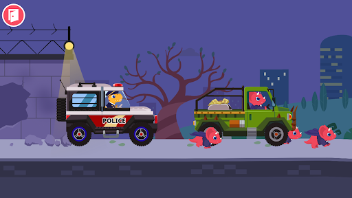 Dinosaur Police Car Games kids Screenshot 4