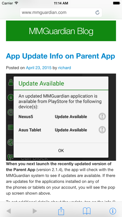 MMGuardian Parental Control Screenshot 2