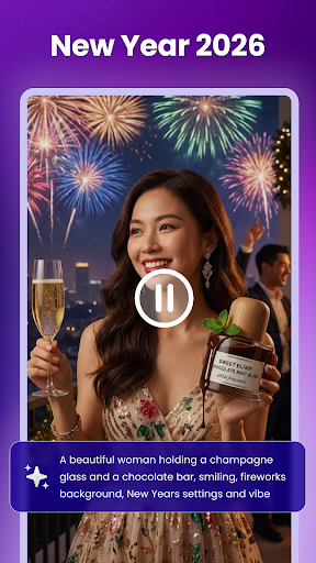 GoraAI:Photo Video Maker Music Screenshot 1