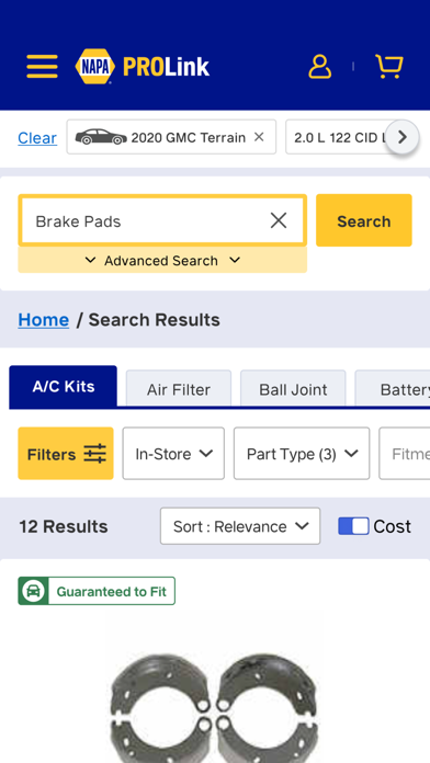 NAPA PROLink Screenshot 4