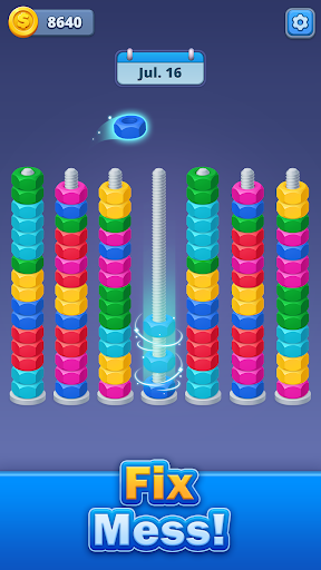 Nuts Factory: Sort Puzzle Screenshot 1