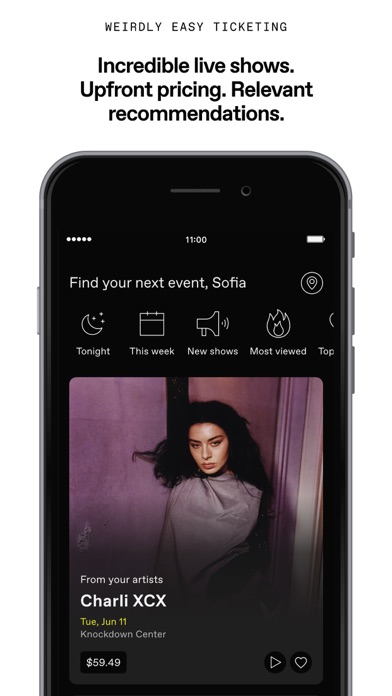 DICE: Live Shows Screenshot 1