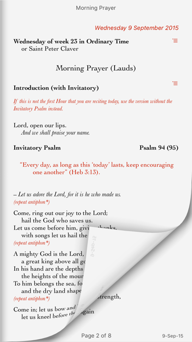 Universalis Screenshot 1