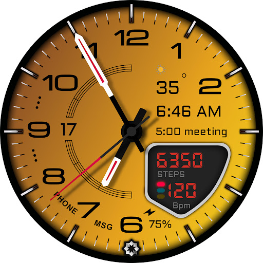 D355 Premium Watch Face Screenshot 25