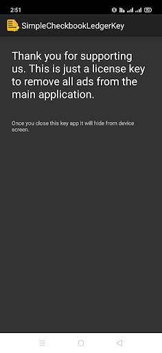 Checkbook Key (Remove Ads) Screenshot 1