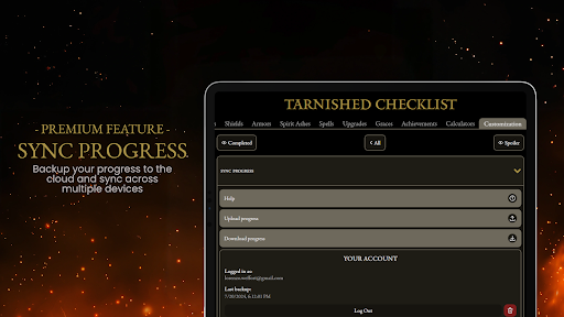 Tarnished Checklist Premium Screenshot 18