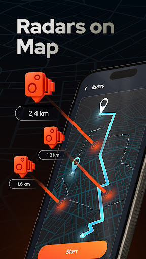 Radar, GPS & Speedometer Screenshot 1