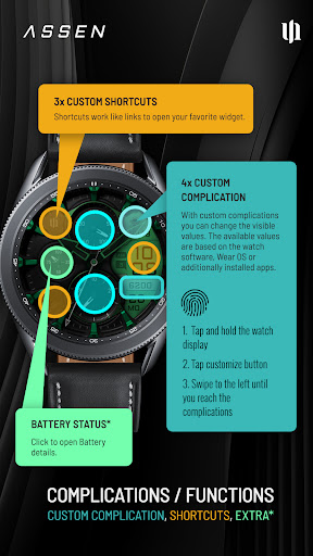 S4U Assen - Hybrid watch face Screenshot 6