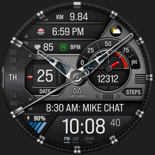 MD335 Hybrid watch face