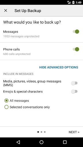 SMS Backup & Restore Pro Screenshot 3