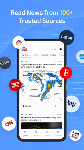 NewsNow Home: Breaking & Local Screenshot 1
