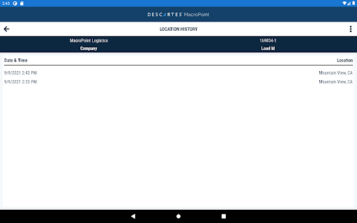 MacroPoint for Truckers Screenshot 11