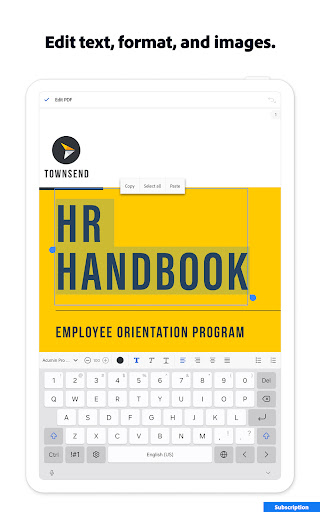 Adobe Acrobat Reader: Edit PDF Screenshot 16