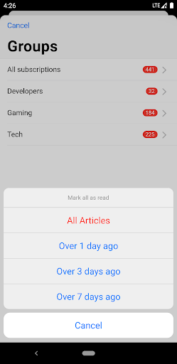 Fluent Reader Lite - RSS Clien Screenshot 1