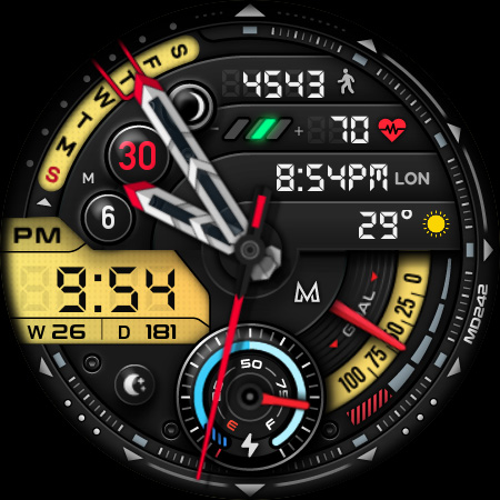 MD242 Hybrid watch face Screenshot 15
