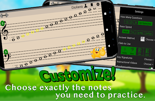 Flashnote Derby- music notes! Screenshot 1