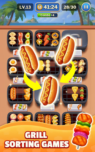 Grill Match - Food Sort Puzzle Screenshot 3