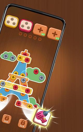Woodbolt Sort: Nuts & Screws Screenshot 14