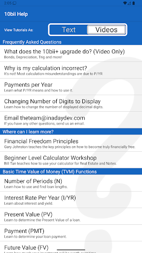 10bii Financial Calculator Screenshot 2