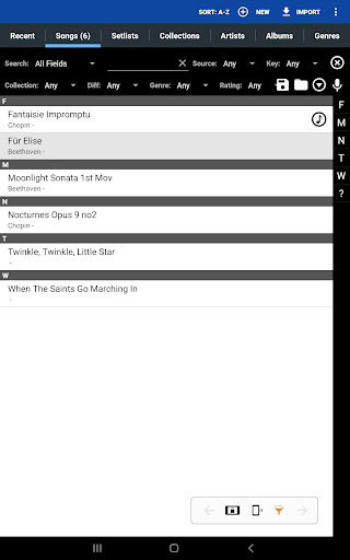 MobileSheets Screenshot 9