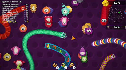 Worms Zone .io - Hungry Snake Screenshot 1