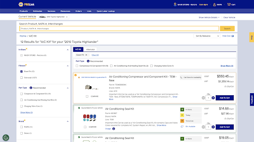 NAPA PROLink Screenshot 8