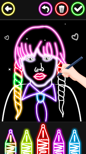 Princess Coloring Book Glitter Screenshot 13