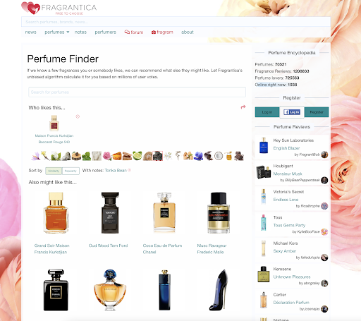 Fragrantica Perfumes Screenshot 1