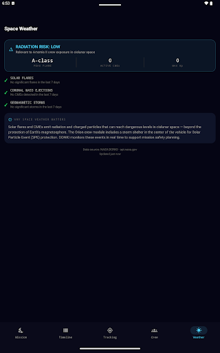 Artemis II Tracker Screenshot 8