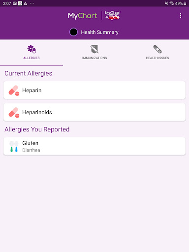 Trinity Health MyChart Screenshot 11