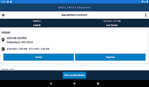 MacroPoint for Truckers Screenshot 9