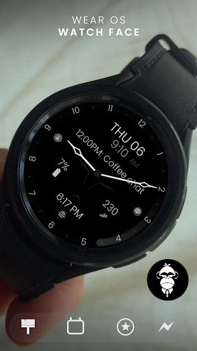 Minimal Black v30 Watch Face Screenshot 13