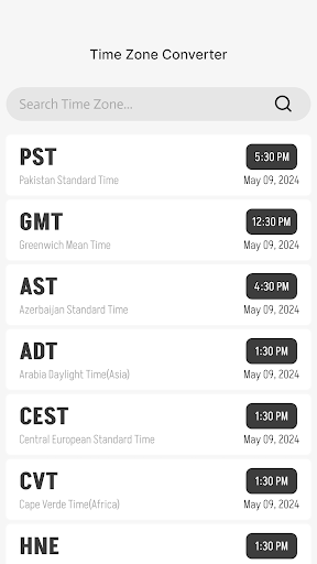 World Clock – World time clock Screenshot 3