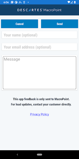 MacroPoint for Truckers Screenshot 1